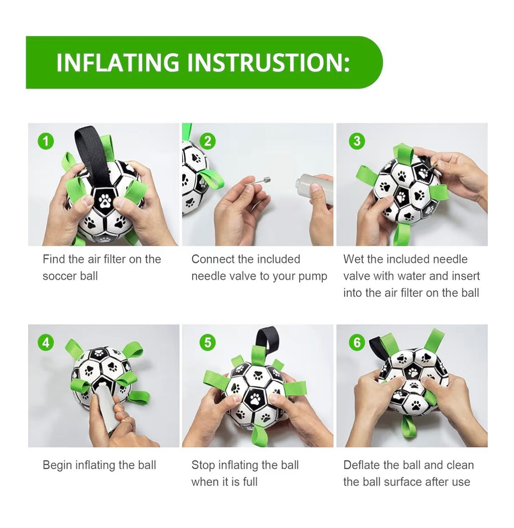 The PawPlay™ Dog Soccer Ball Toy