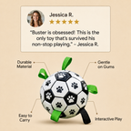 The PawPlay™ Dog Soccer Ball Toy